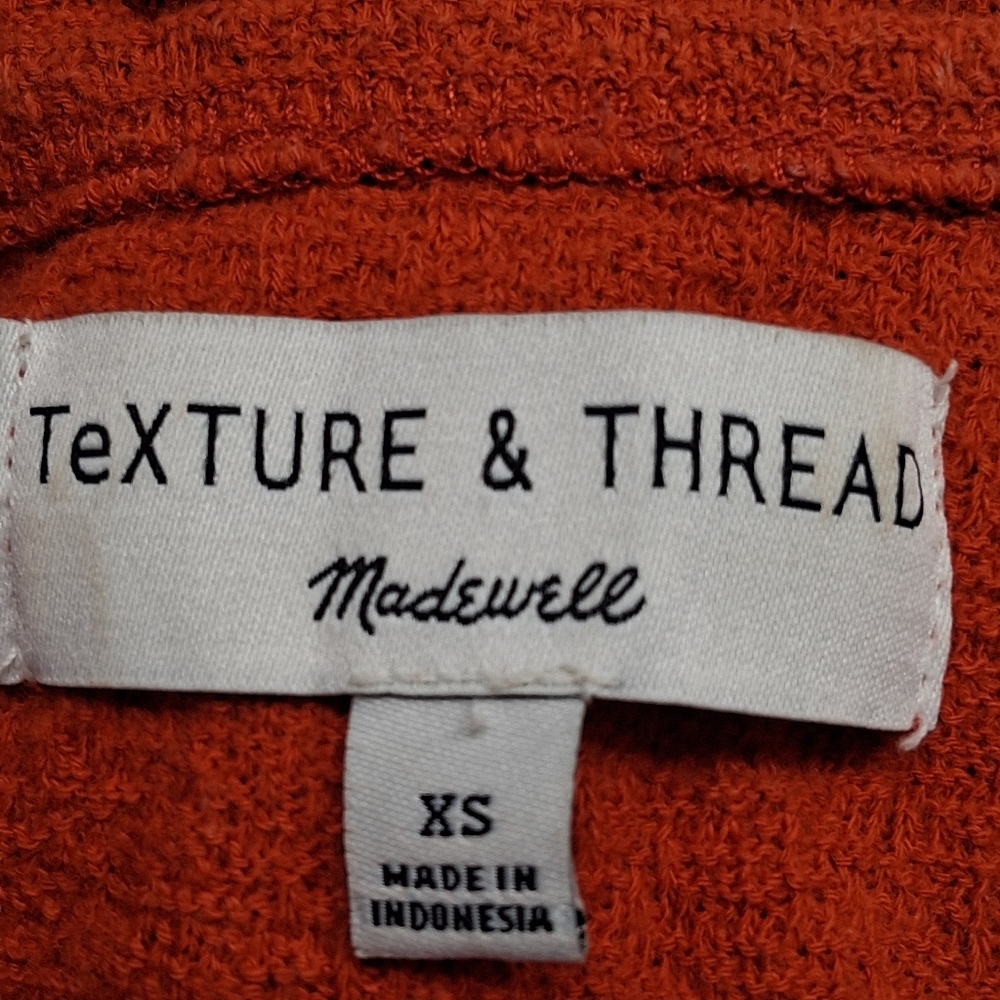 Madewell Texture & Thread Faux Wrap Tie  Top   Size XS - Picture 8 of 8